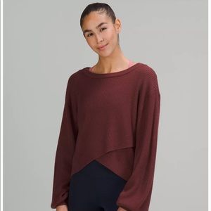 NEW LULULEMON Reversible Crossover Sweater -size 8